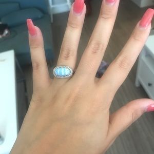 Kendra Scott Aqua kyocera opal ring